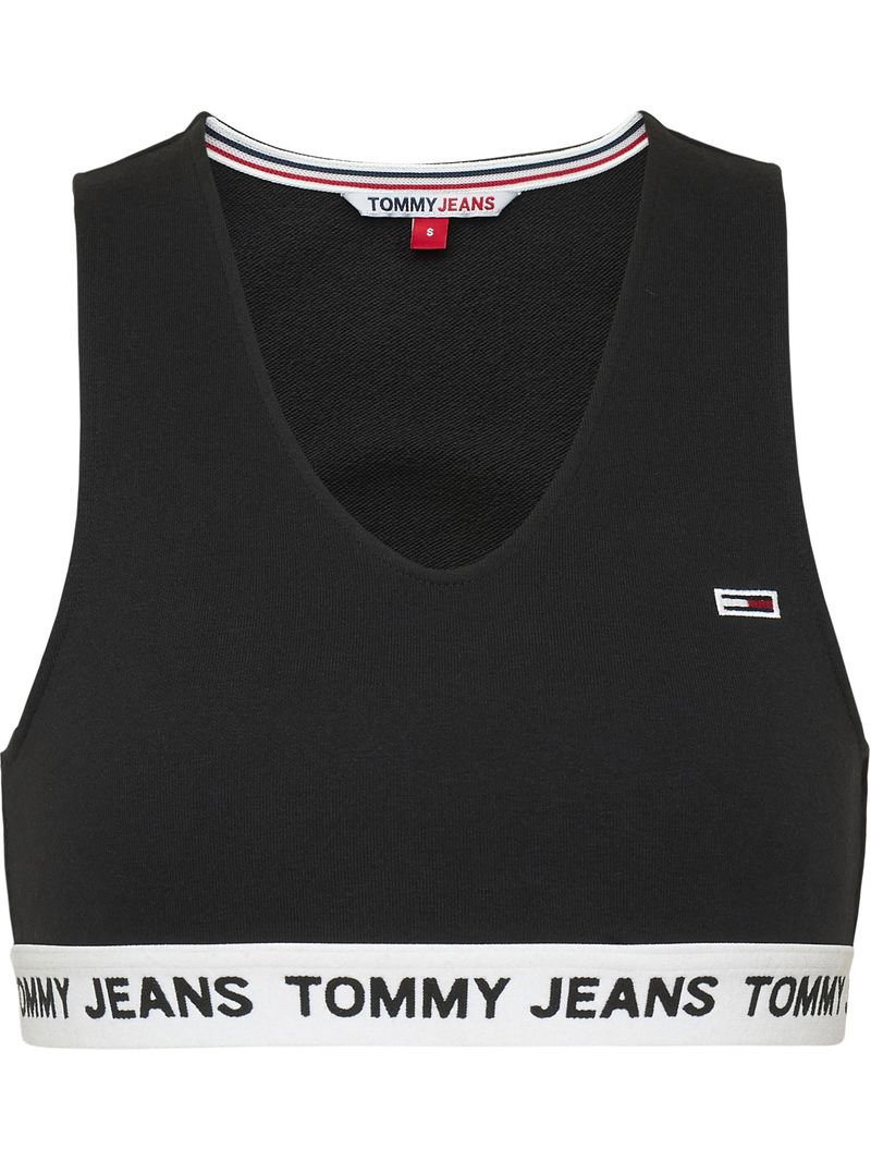 Crop-top-con-banda-inferior-distintiva