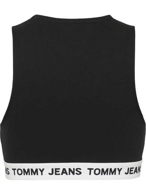 Crop top con banda inferior distintiva