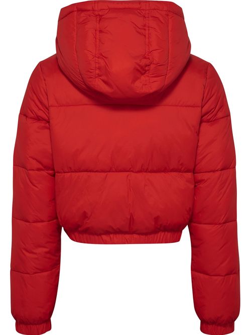 Jacket estilo cropped con logo