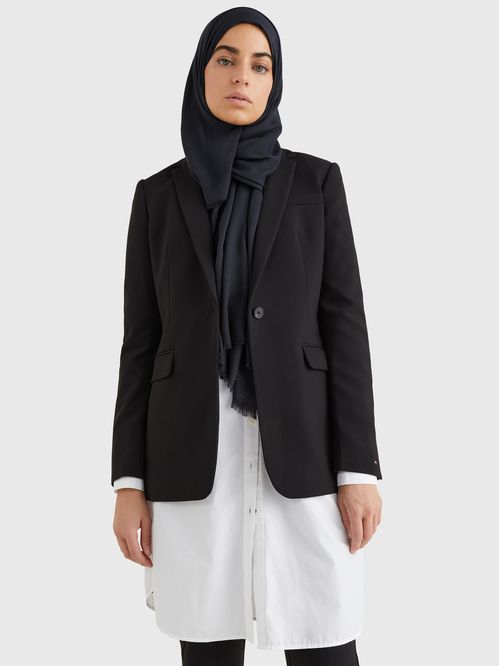 Americana sencilla de corte regular