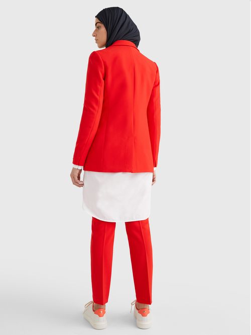 Americana sencilla de corte regular