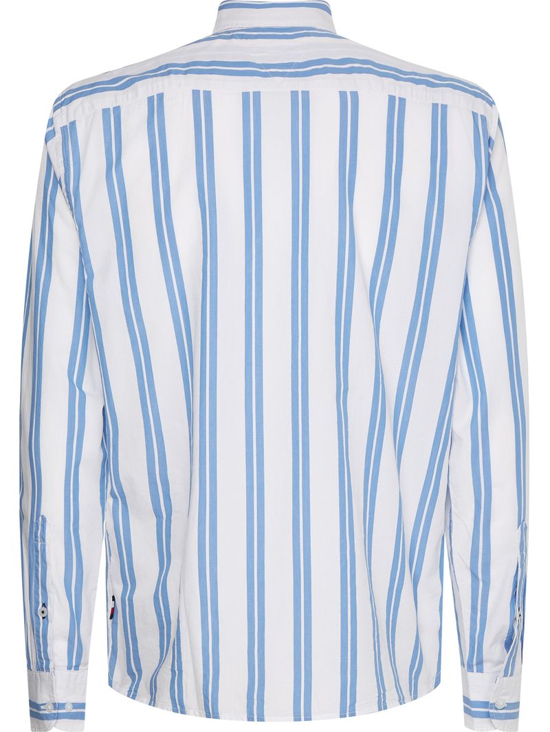 Camisa-de-rayas-en-algodon-organico-con-logo