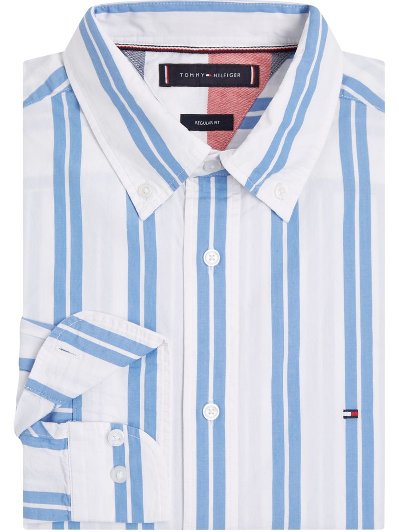 Camisa-de-rayas-en-algodon-organico-con-logo