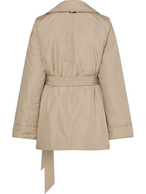 Chaquetón acolchado con faja