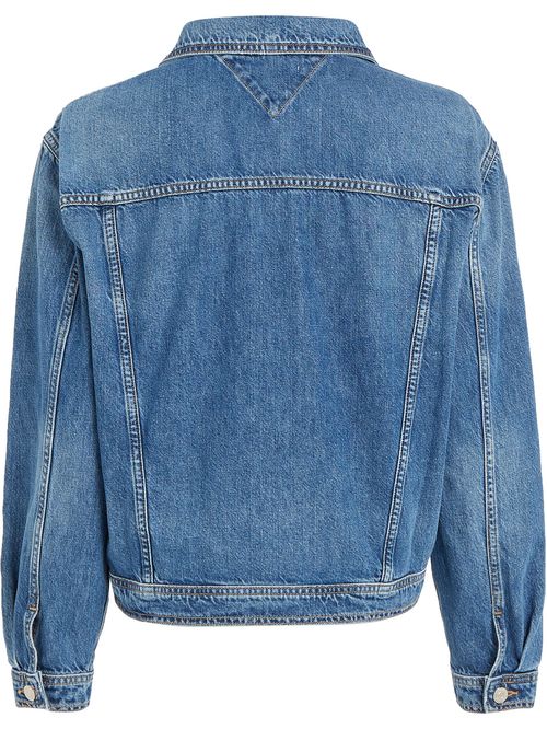 Jacket denim con con bolsillos de solapa