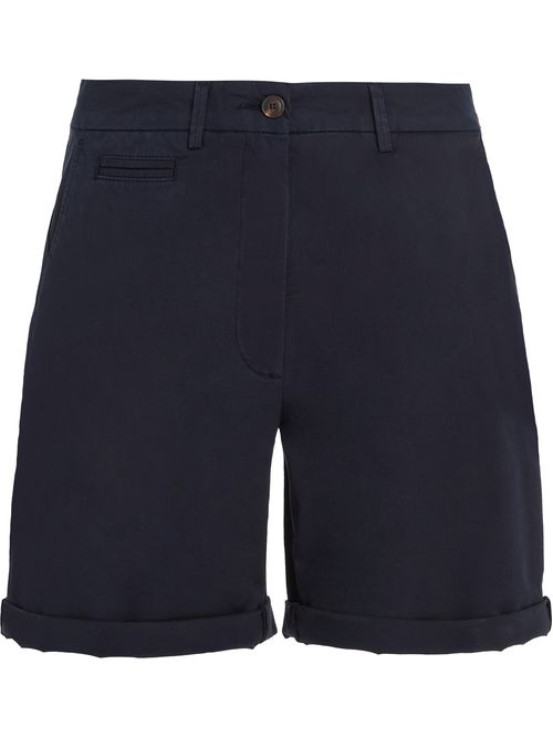 Pantalón chino corto con bajo con vuelta