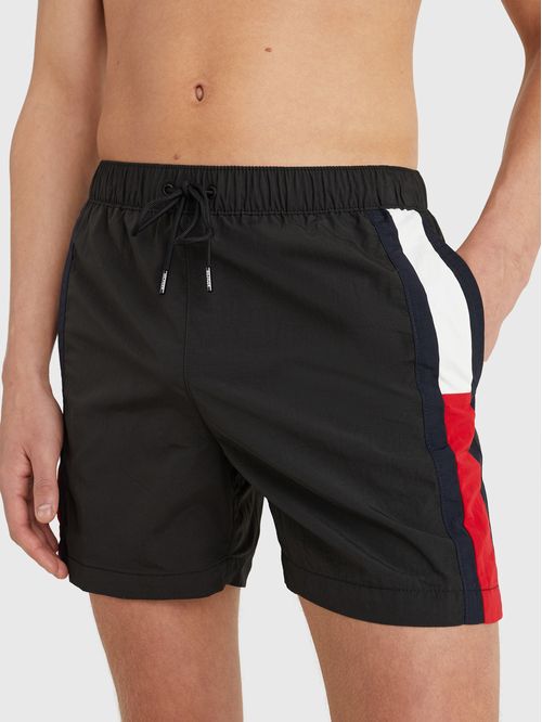 Pantaloneta de baño de medio largo con logo