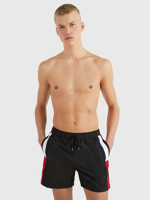 Pantaloneta de baño de medio largo con logo