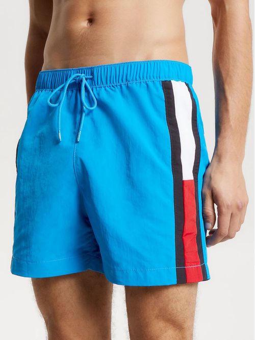 Pantaloneta de baño de medio largo con logo