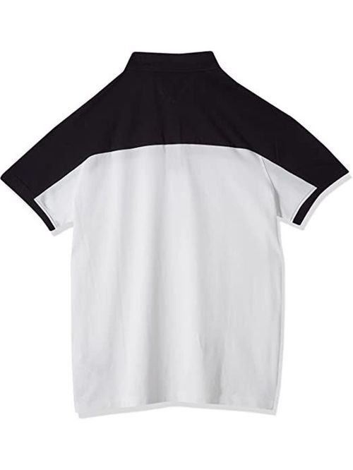 Polo de corte regular con diseño color block