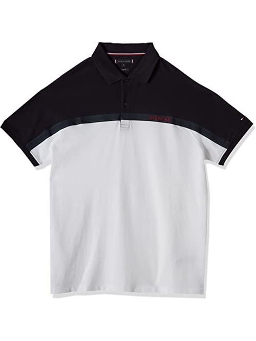 Polo de corte regular con diseño color block