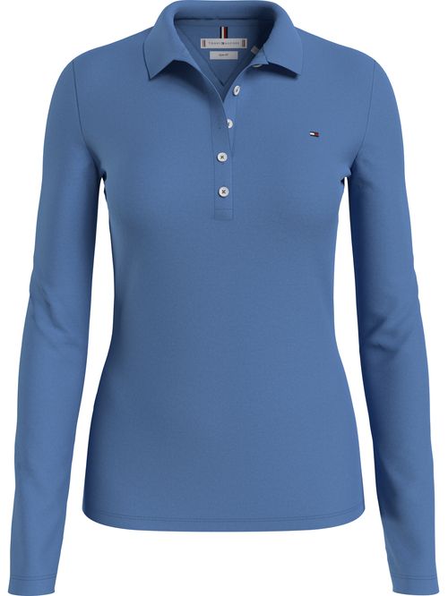 Polo de corte slim y manga larga
