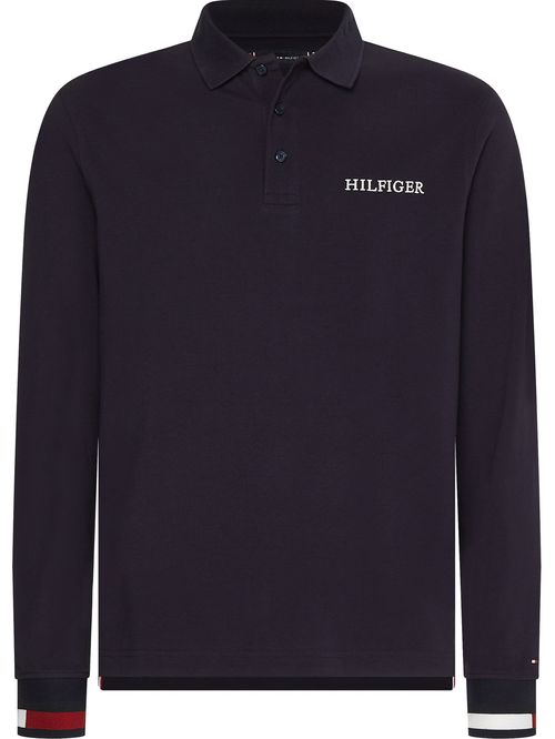 Polo de manga larga y corte regular