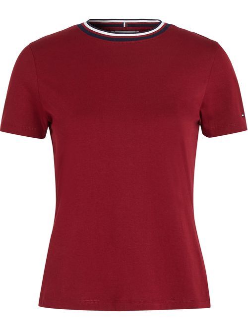 T-shirt con cinta distintiva en el cuello