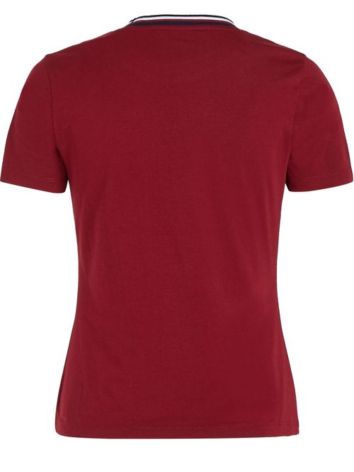 T-shirt con cinta distintiva en el cuello