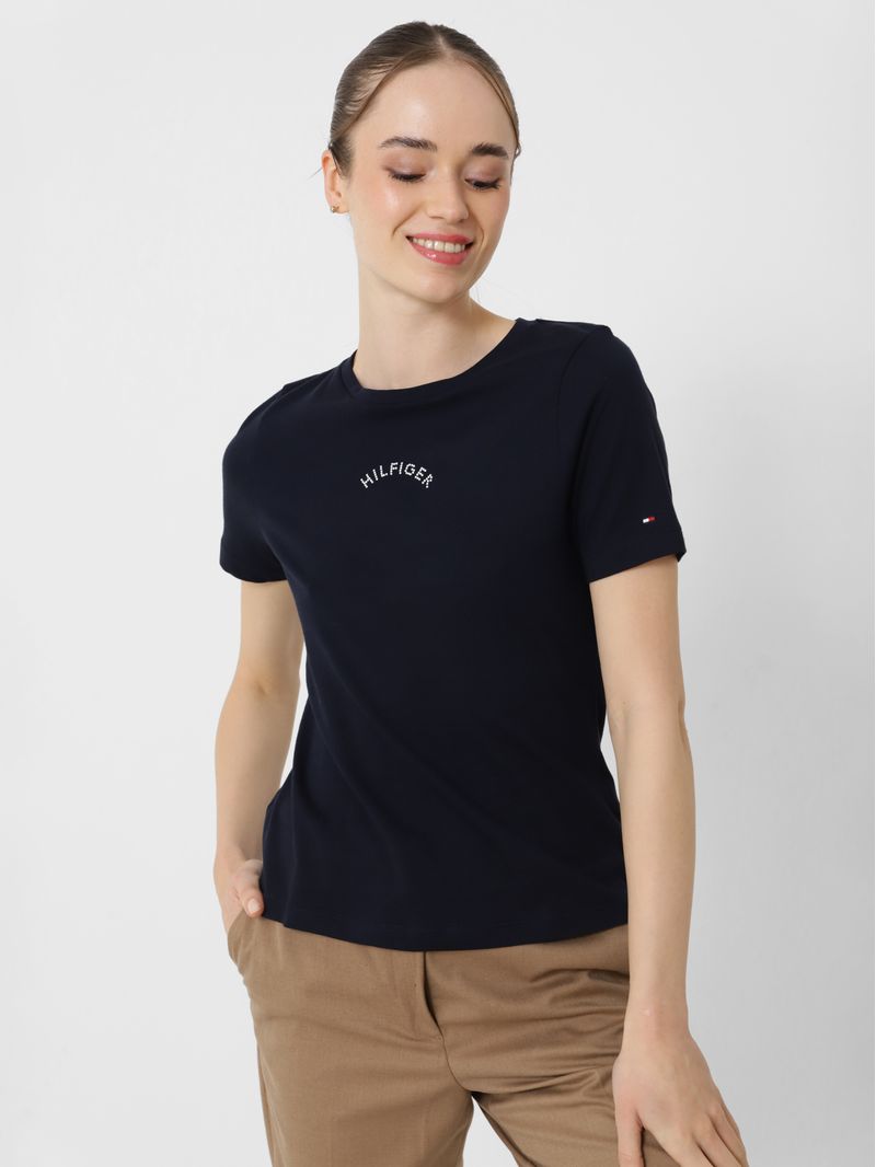 T-shirt-con-logo-grafico-de-corte-slim