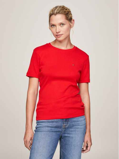 T-shirt de cuello redondo con corte slim