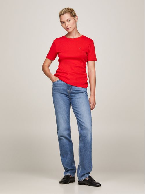 T-shirt de cuello redondo con corte slim