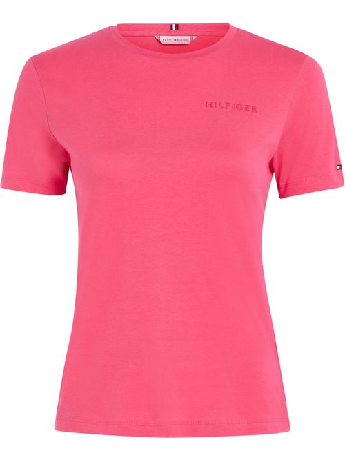 T-shirt slim con logo inscrito