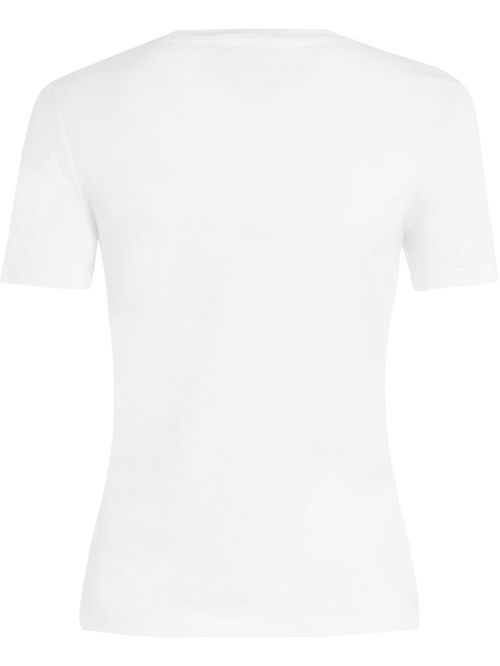 T-shirt slim con logo inscrito