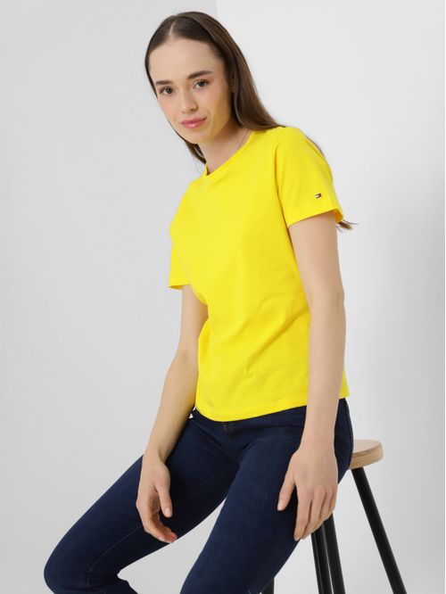 T-shirt slim con logo inscrito