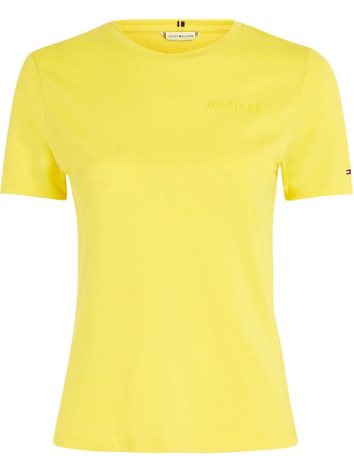 T-shirt slim con logo inscrito