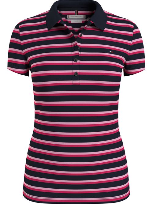 Polo manga corta con diseño de rayas horizontales
