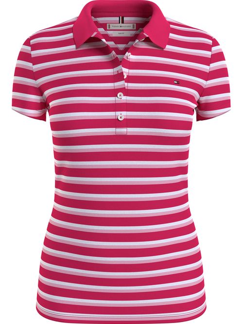 Polo manga corta con diseño de rayas horizontales