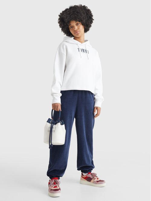 Sudadera essential amplia con gorro y logo