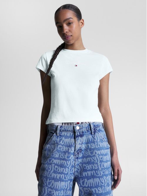 T-shirt Essential slim de punto con logo