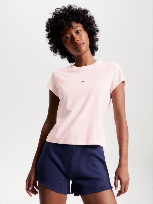 T-shirt Essential slim de punto con logo