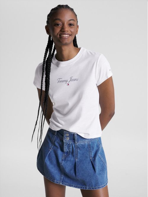 T-shirt Essential slim de punto con logo