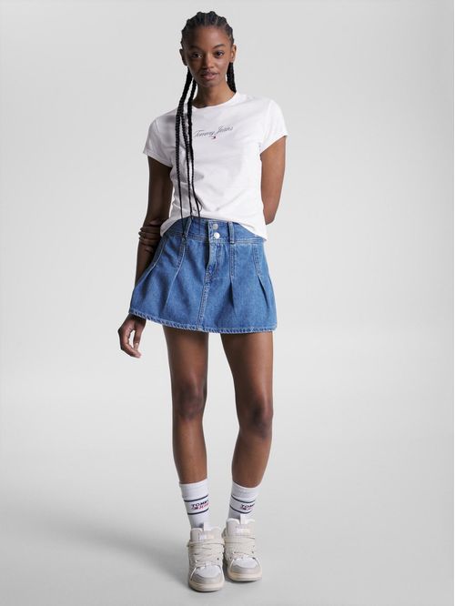 T-shirt Essential slim de punto con logo