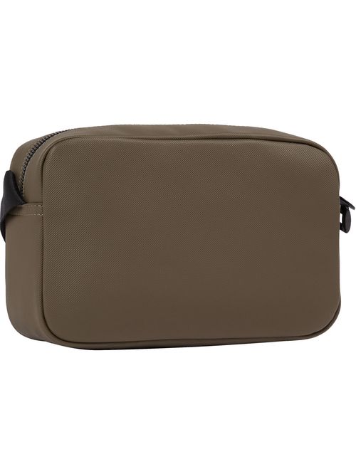 Bolso reporter de piqué con cinta distintiva