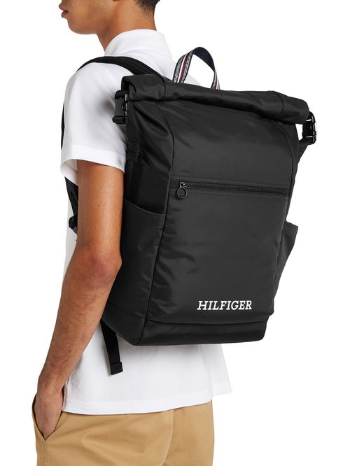 Bolso tote con logo y correa cruzada ajustable