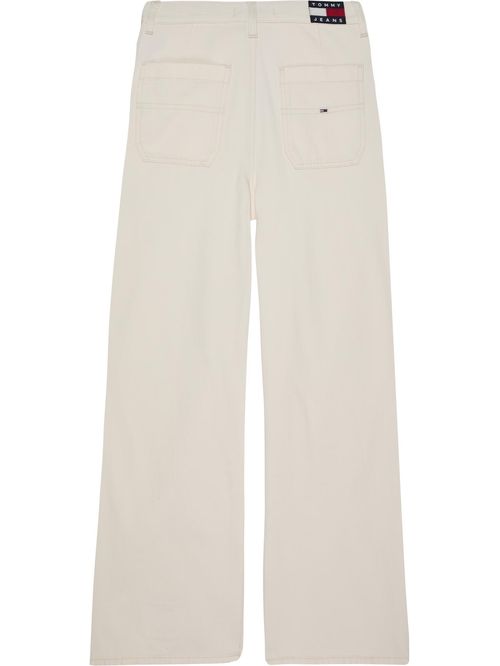 Pantalón Claire de talle alto y  pernera ancha