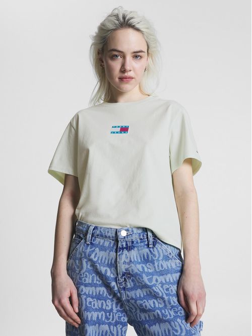 T-shirt clásica de punto con parche de Tommy