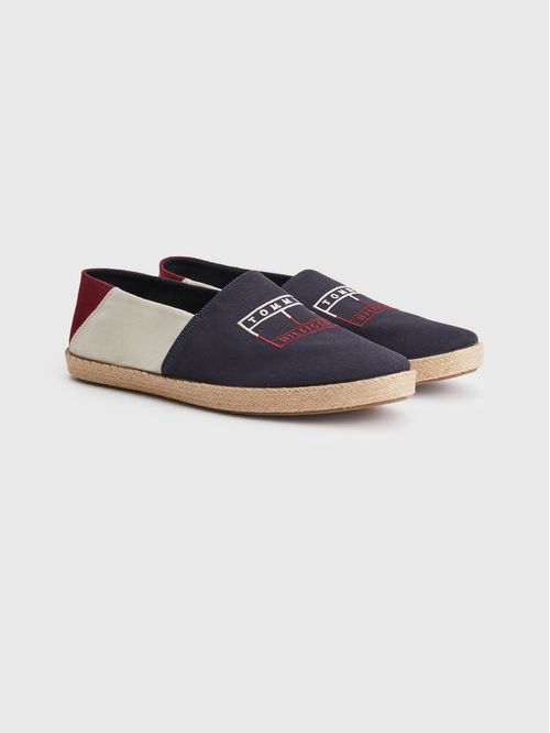 ALPARGATAS COLOR BLOCK CON LOGO BORDADO