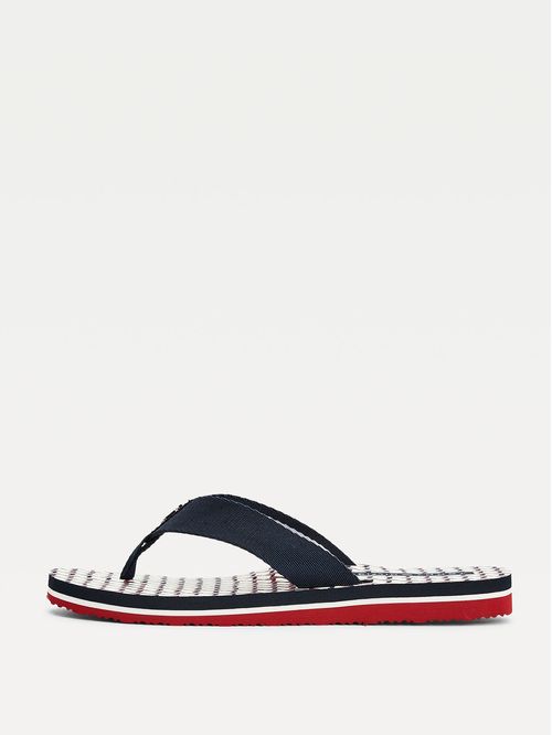 CHANCLETAS CON ESTAMPADO DE CUERDA