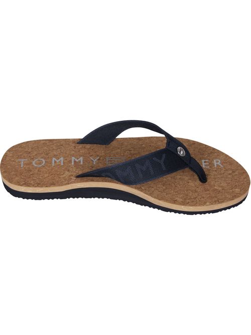 CHANCLETAS CON TIRAS TEXTILES