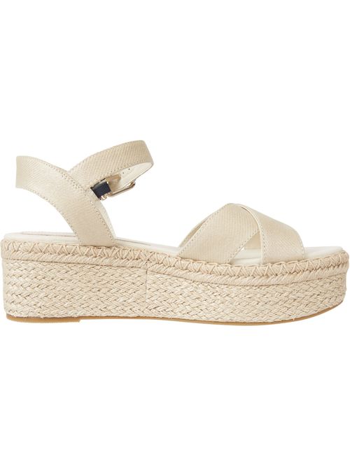 SANDALIAS DE PLATAFORMA CON DETALLES BRILLANTES