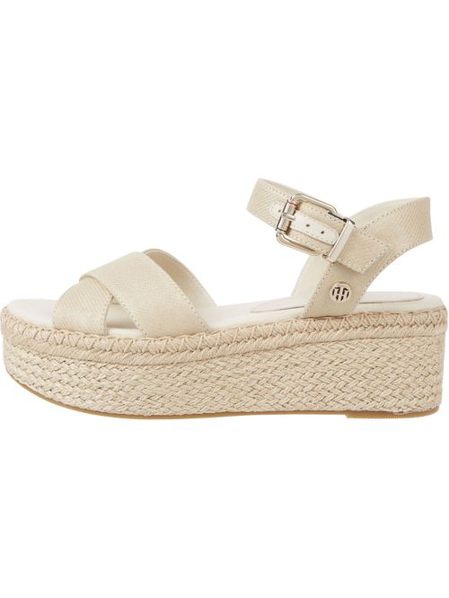 SANDALIAS DE PLATAFORMA CON DETALLES BRILLANTES