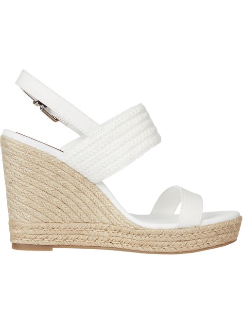 SANDALIAS DE CUÑA ALTA TEXTURIZADAS