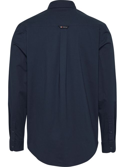 Camisa de corte slim de popelín