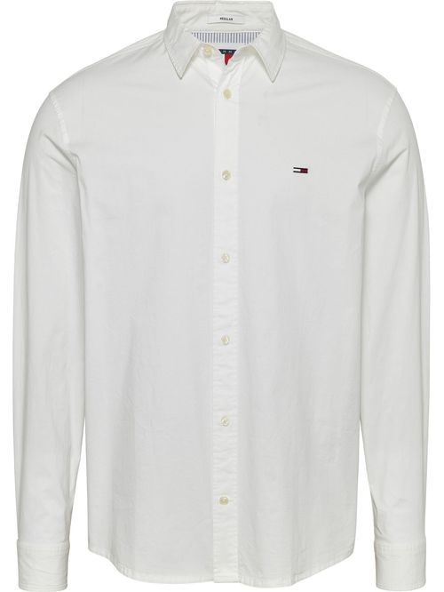 Camisa de corte slim de popelín