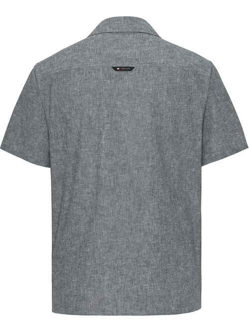 Camisa de lino con logo