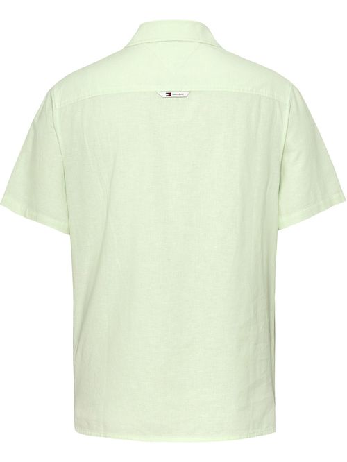 Camisa de lino con logo