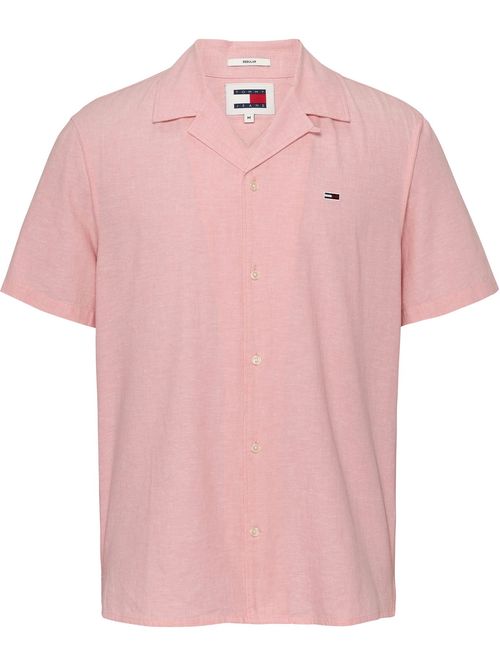 Camisa de lino con logo