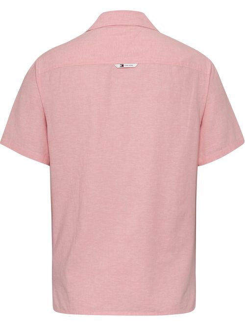 Camisa de lino con logo