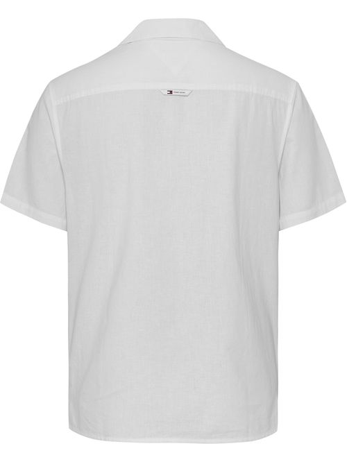 Camisa de lino con logo